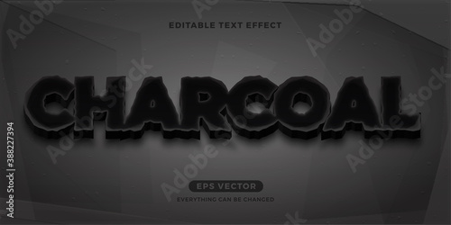 Charcoal text effect