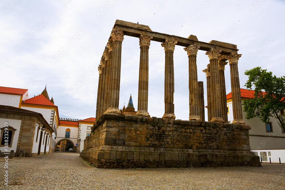 Roman temple of Evora, Portugal