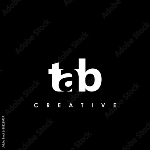 TAB Letter Initial Logo Design Template Vector Illustration