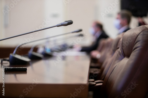 Quadro su tela Conference room or seminar meeting room in business event