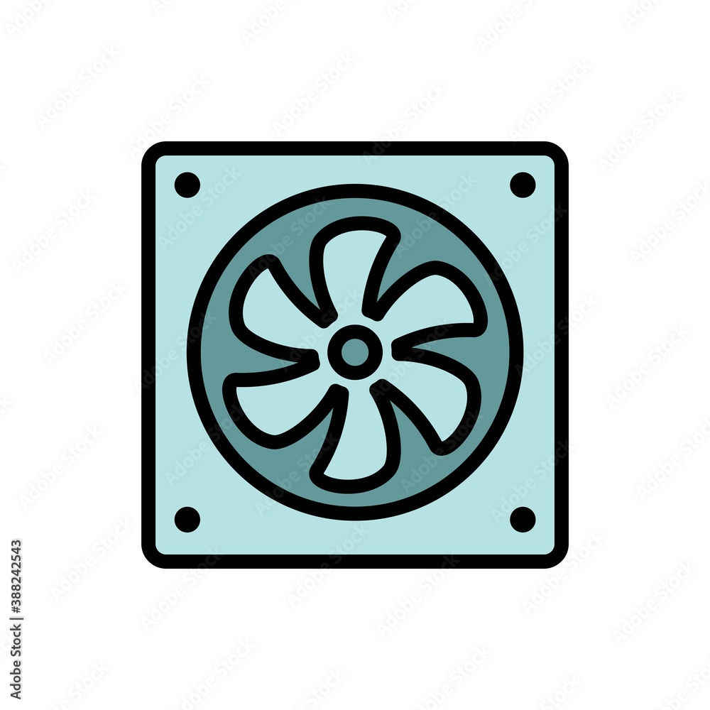 Electric Fan Flat Icon Vector Logo Template Illustration Electric Fan Flat Icon Vector Logo Template Illustration