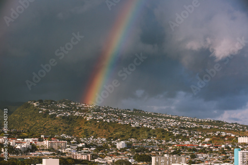 Rainbow in Honolulu, Oahu, Hawaii