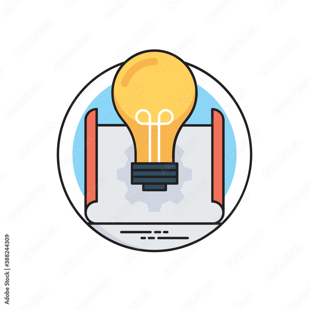 Opened business plan along with lightbulb a notion of business idea
Opened business plan along with lightbulb a notion of business idea