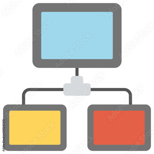 
Web server connected to the internet symbolising shared web hosting, 
