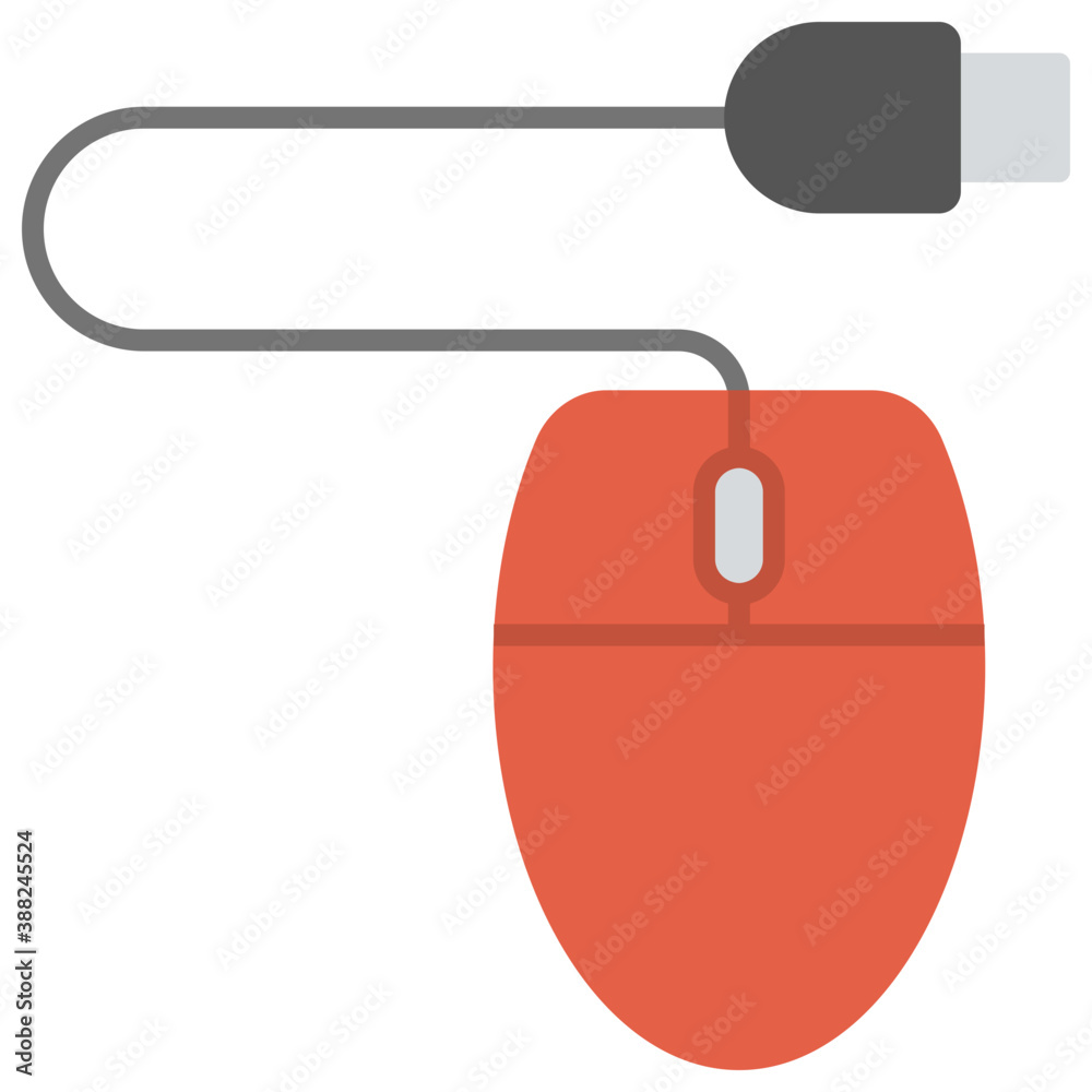 A computer hardware device, mouse flat icon
A computer hardware device, mouse flat icon