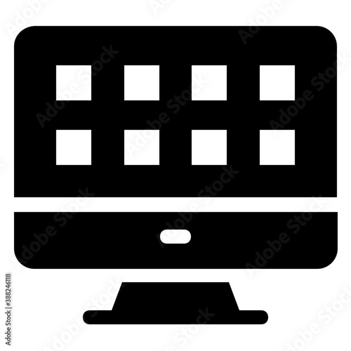 
Icons displayed on a computer screen, windows-based graphical user interface,  
