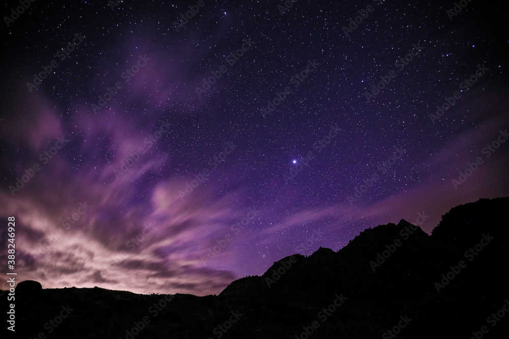 Starry Milky Way, Oahu, Hawaii