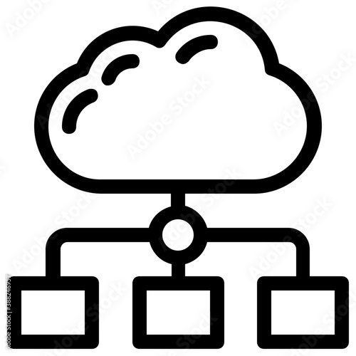 

Web server connected to the internet symbolising shared web hosting, 
