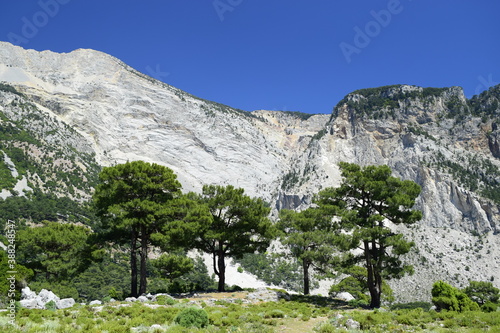 mountain landscape with sky photo