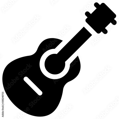 
A musical instrument guitar symbolic of concert
