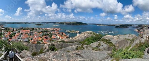 Tourist resort Fjallbacka village in Sweden photo