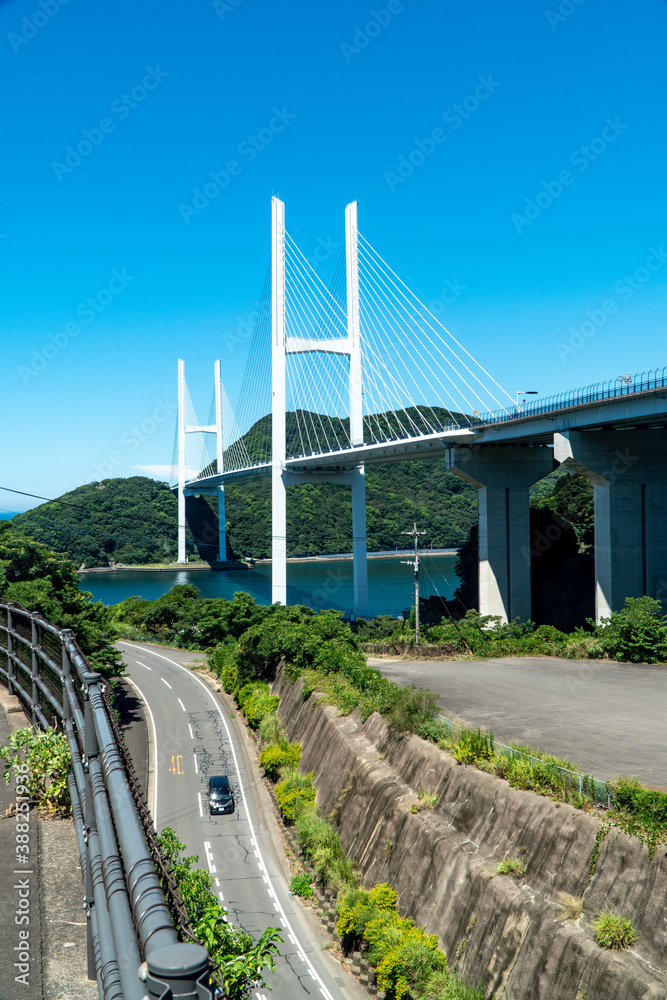 Fototapeta premium 長崎県長崎市 女神大橋