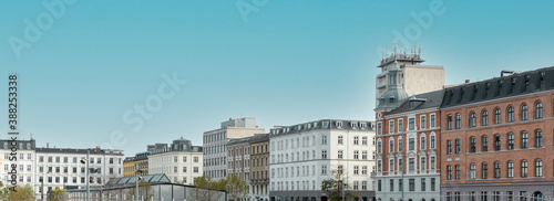 Architecture and Urban Landscape of Copenhagen, Scandinavia, Denmark. Buildings around Israel's Square (Israels Plads).