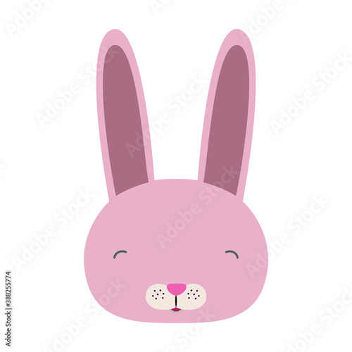 cute rabbit vector illustration for kids