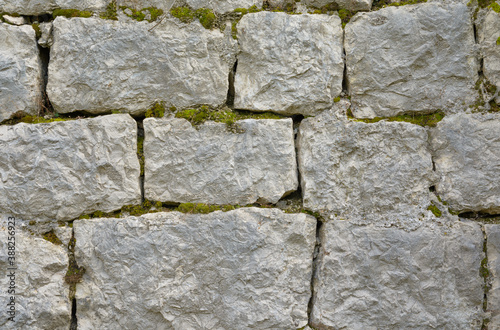 Big stone wall texture and background