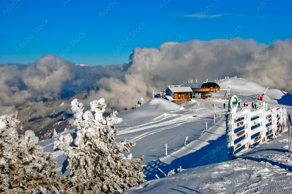 Obraz premium Courchevel 1850 3 Valleys French Alps France