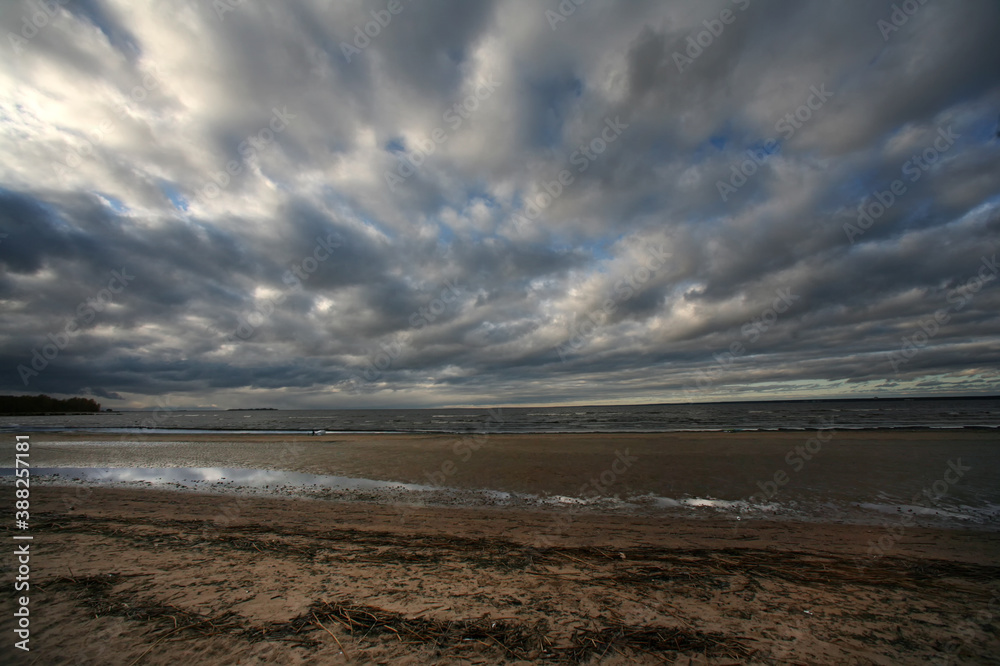 Landscape with part of sea coastline