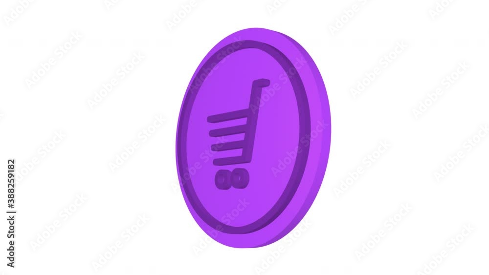 Basket 3d icon. Purple color. Alpha channel Basket 3d icon. Purple color. Alpha channel