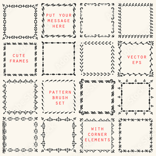Vector square frame set