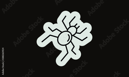 spider outline icon