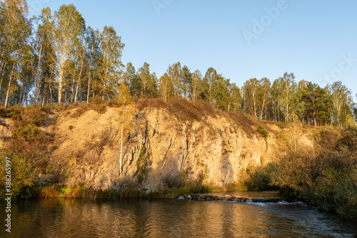 water, lake, landscape, river, nature, sky, autumn