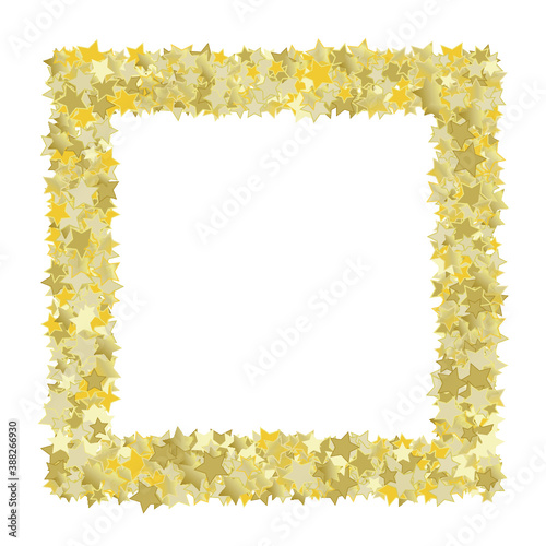 frame made of yellow, golden flowers