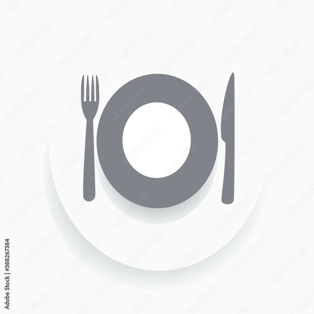 Restaurant icon, illustration 3d style. Restaurant icon, illustration 3d style.