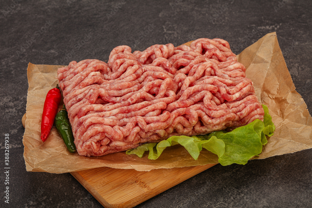 Raw Minced pork meat for cooking Raw Minced pork meat for cooking