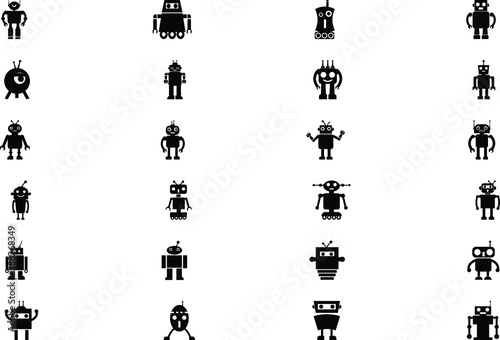 
Robots Vector Icons 
