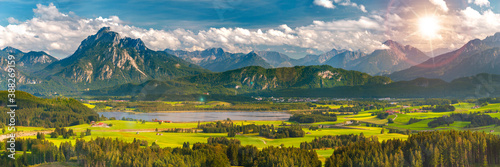 Panorama Landschaft im Allgäu bei Füssen © Wolfilser