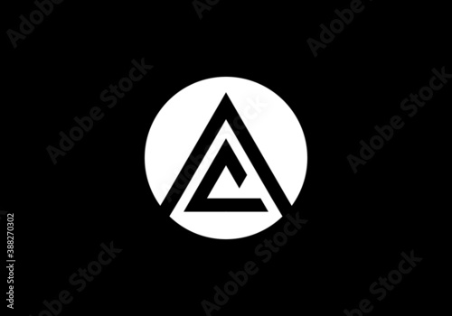 Initial Monogram Letter A C Logo Design Vector Template.