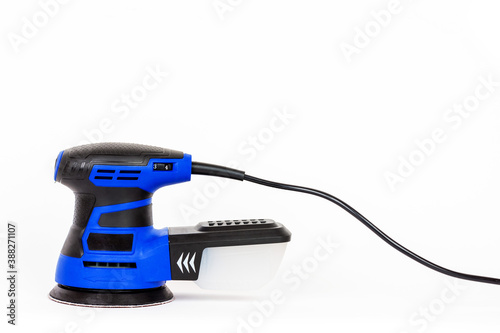 orbital electric sander isolated on white background