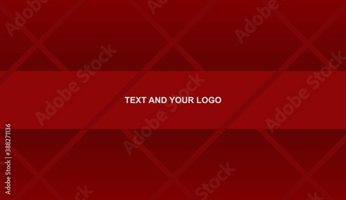 Channel Banner Template with Lines and Shapes