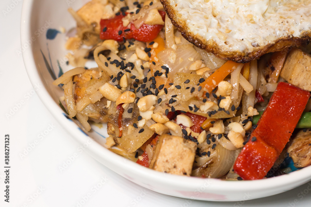 noodle dish in a bowl noodle dish in a bowl