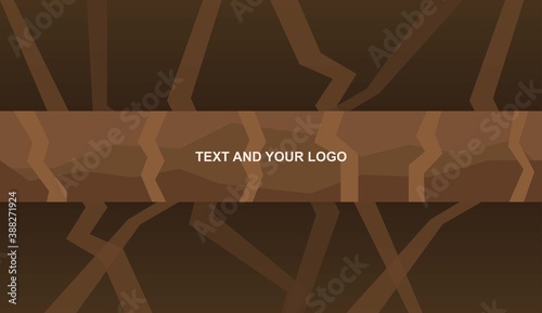 Channel Banner Template with Lines and Shapes