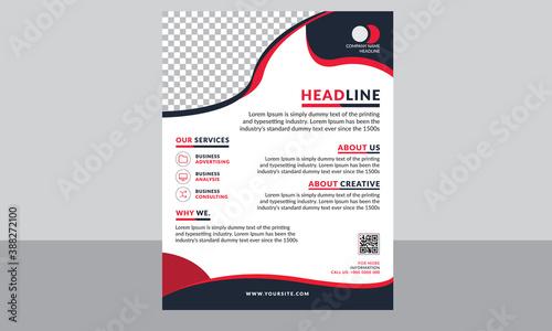 Creative red corporate Flyer