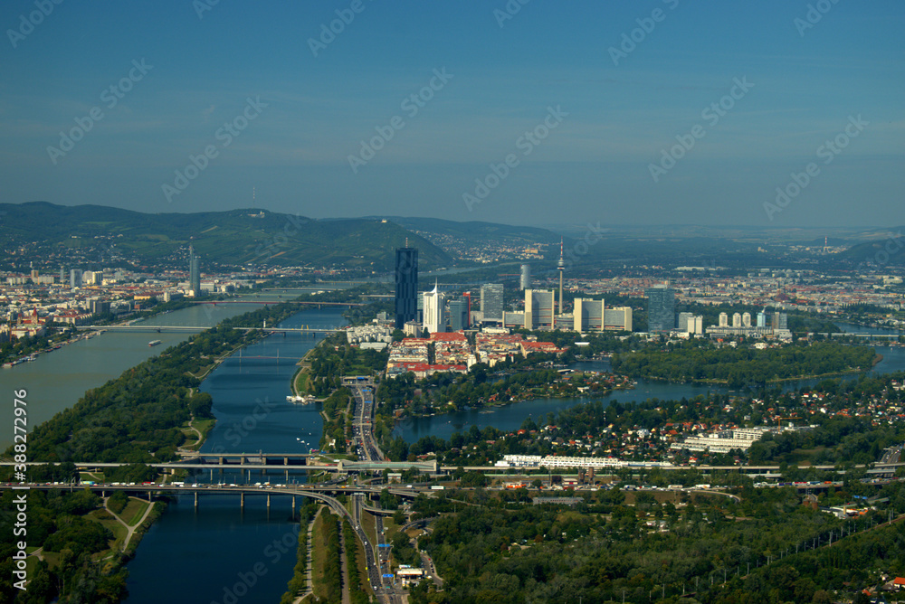 Obraz premium Wien von oben 11.9.2020