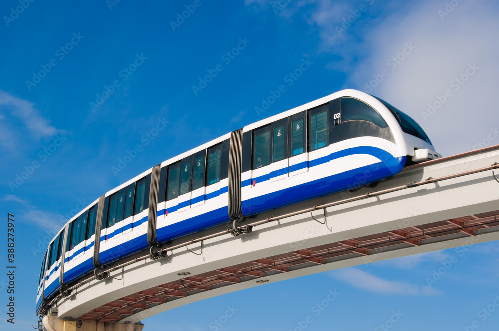 Naklejka premium Monorail in Moscow