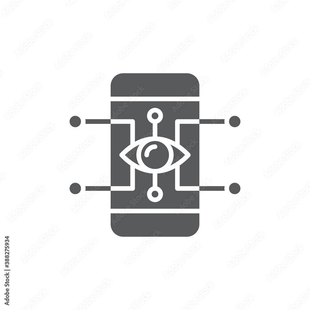 Augmented realit technology vector icon isolated on white background