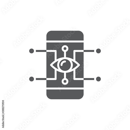 Augmented realit technology vector icon isolated on white background