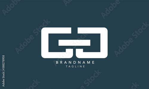 Alphabet letters Initials Monogram logo GG, G
