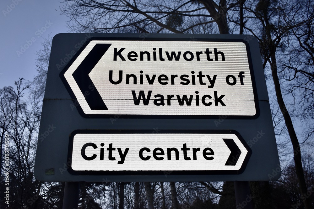 Fototapeta premium Directions sign, England, UK