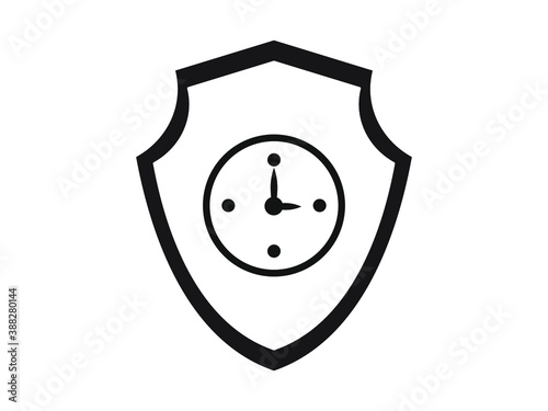 time protection shield and clock