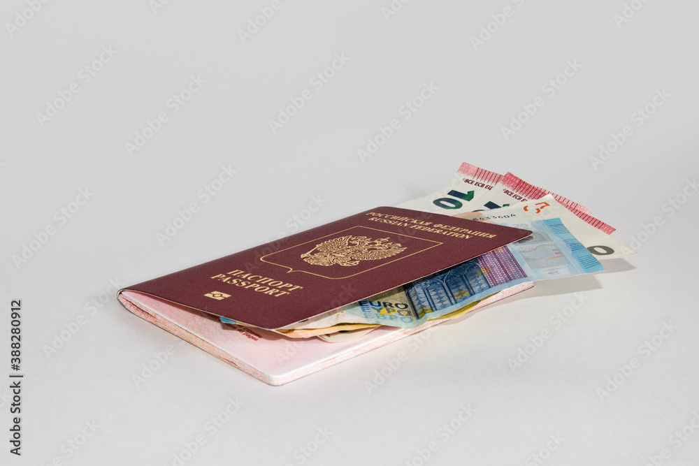 passport with the money invested to relax on vacation passport with the money invested to relax on vacation