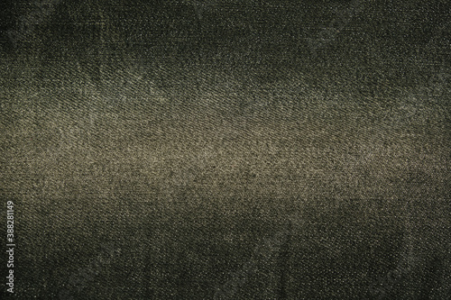 close up fabrics of black jeans texture background