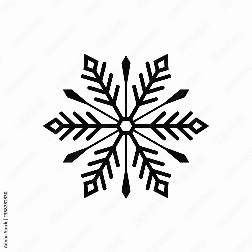 Snowflake icon vector