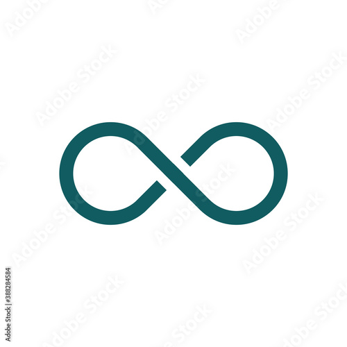 Infinity Flat Icon Vector Logo Template