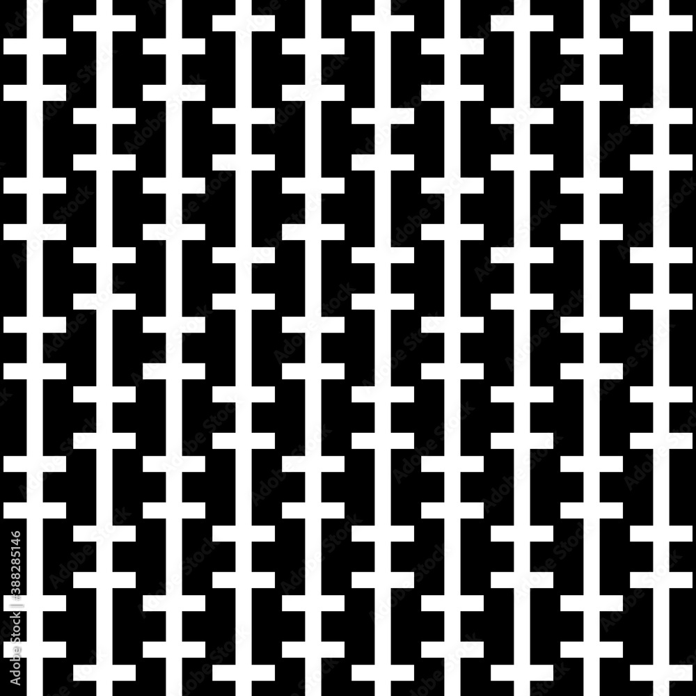 Repeated zipper lines background. Seamless striped surface pattern design ornament. Crossed stripes and strokes wallpaper. Ethnic embroidery motif. Digital paper, web design, textile print. Vector art