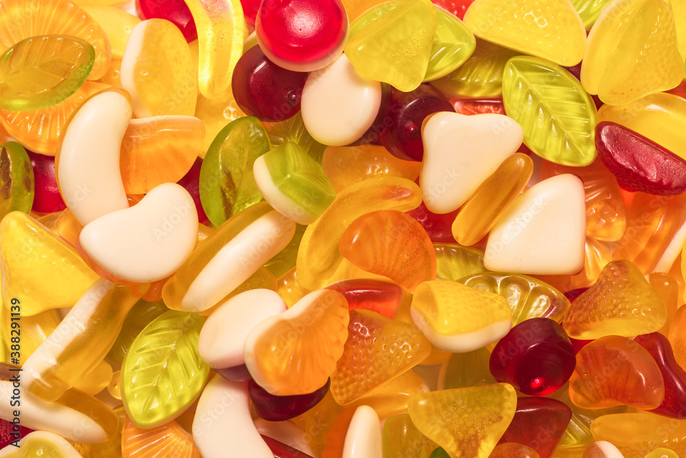 Assorted tasty gummy candies. Assorted tasty gummy candies.