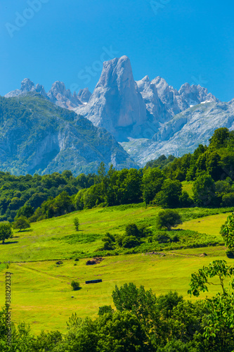 The Naranjo de Bulnes (known as Picu Urriellu in Asturian), Picos de Europa National Park, Asturias, Spain, Europe